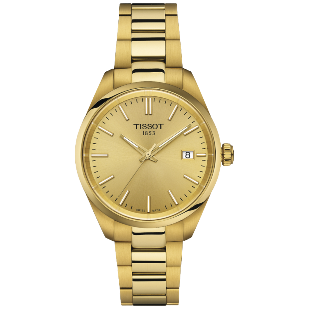 T150.210.33.021.00 Tissot PR 100 Quartz 34 guld