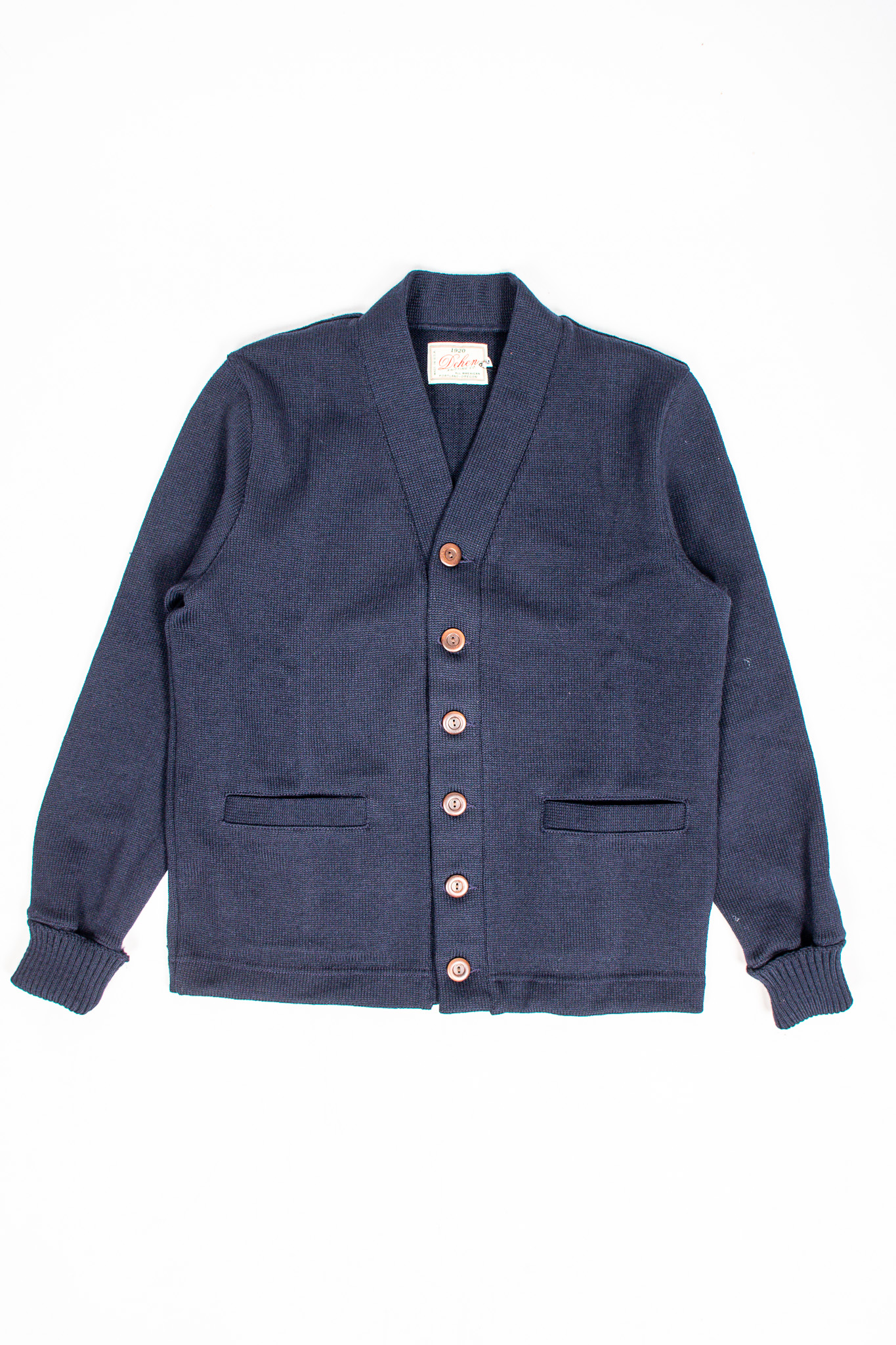 Dehen 1920 - Classic Cardigan Wool Navy - Göteborg Manufaktur