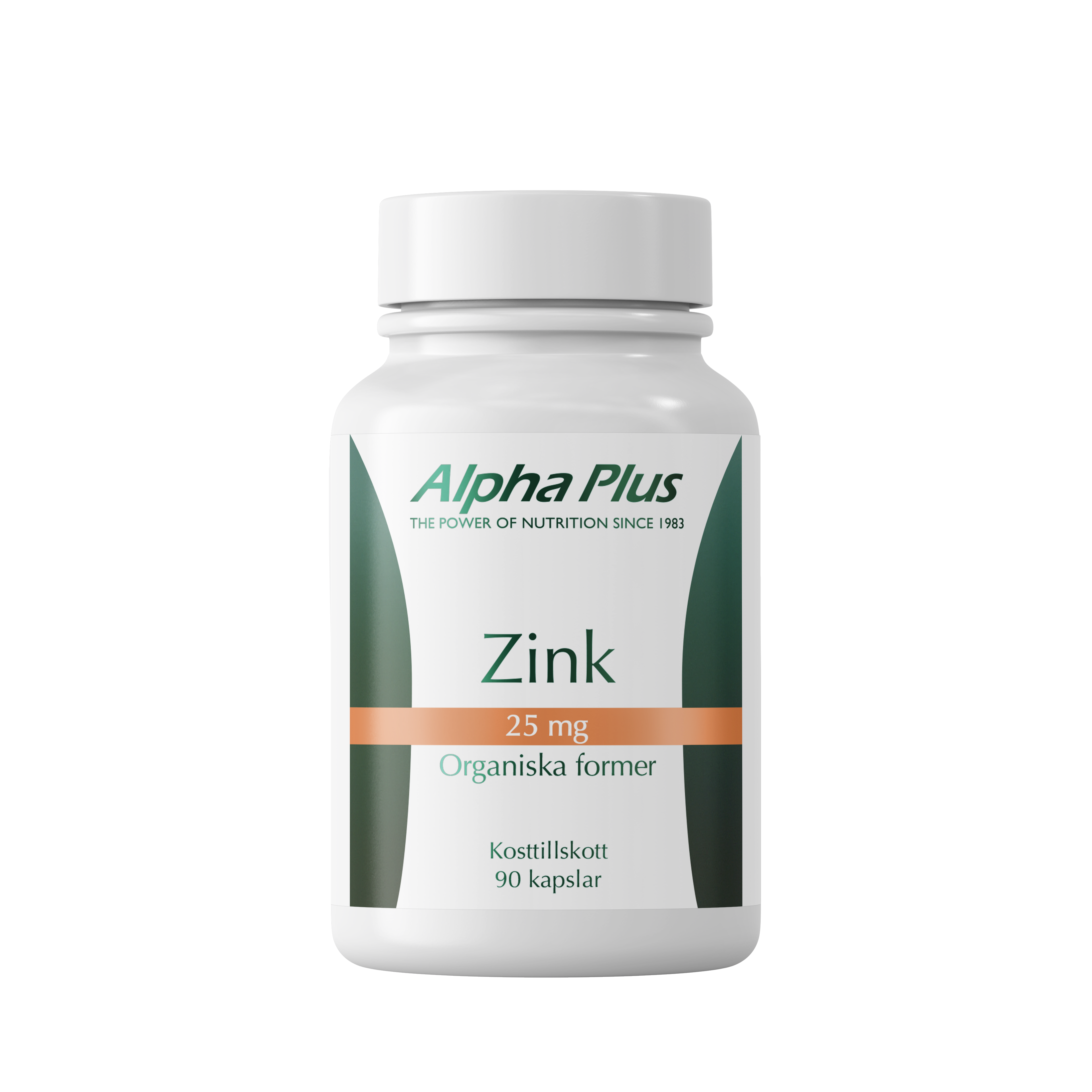 Zink 25 mg 90 kap, Alpha Plus