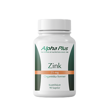 Zink 25 mg 90 kap, Alpha Plus