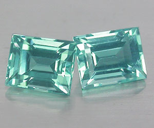 2 piezas hermosas piedras preciosas de apatita azul paraiba natural a juego - 3