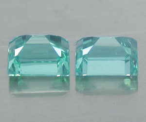 2 piezas hermosas piedras preciosas de apatita azul paraiba natural a juego - 2