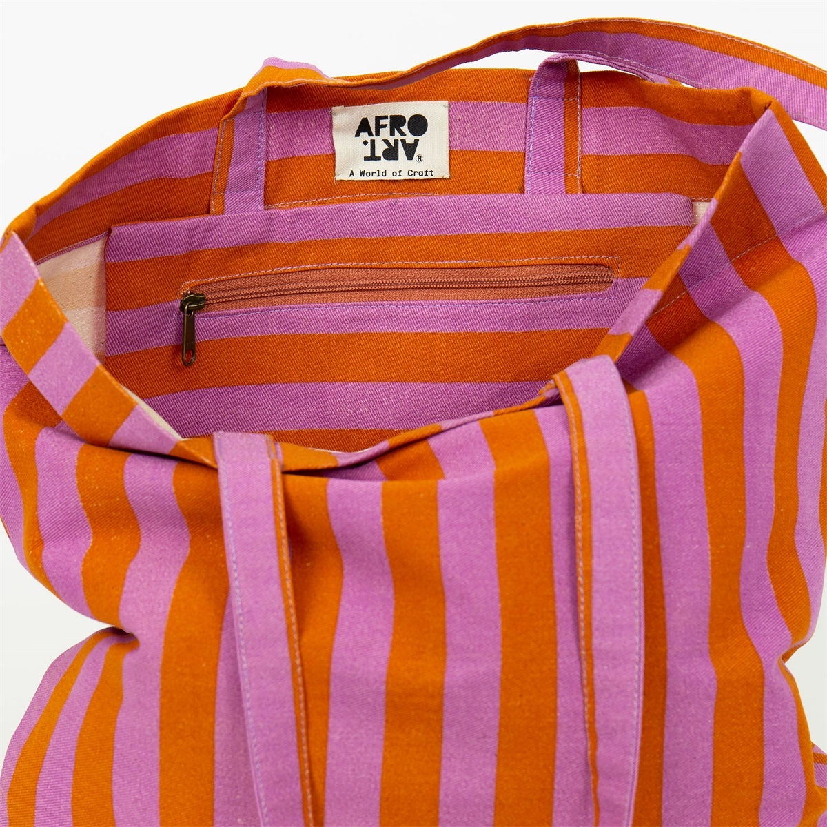 Väska Randa lila och orange, A World of Craft - 2