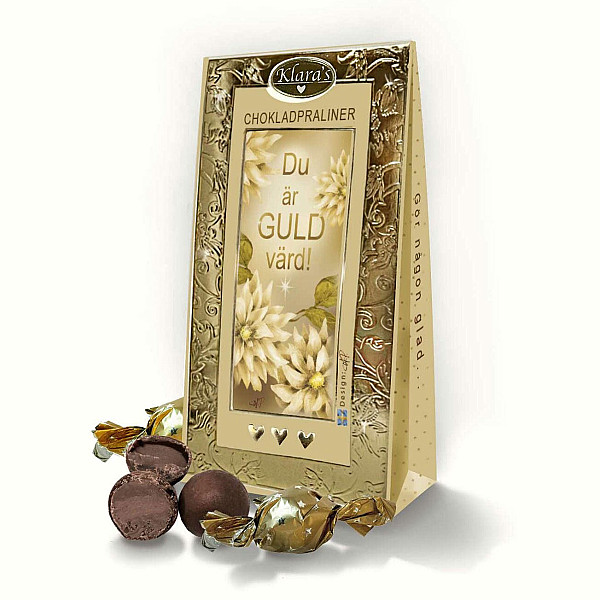 Du är guld värd - Chokladpraliner 