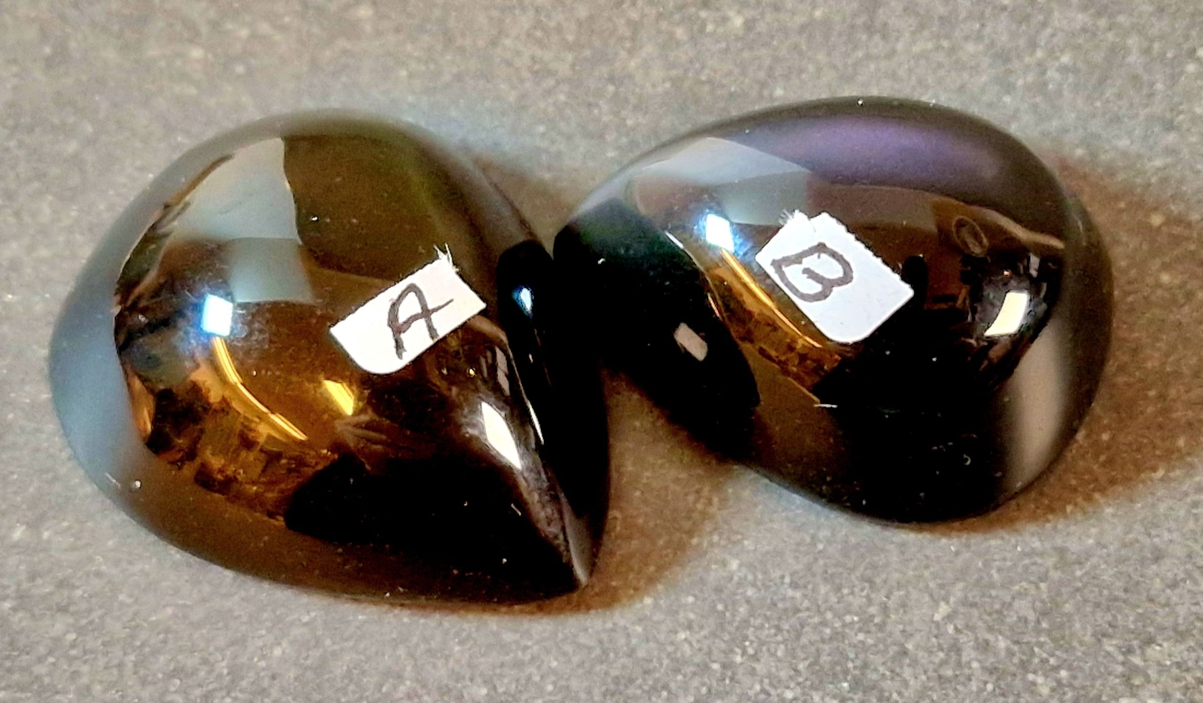 Regnbågs Obsidian Cabochon - Droppe