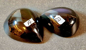 Regnbågs Obsidian Cabochon - Droppe