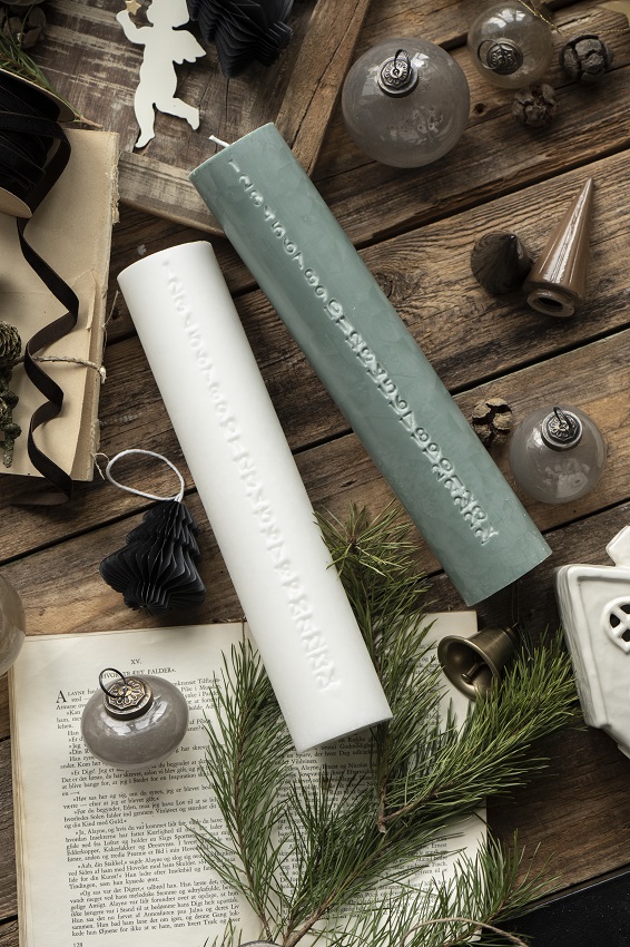 Date candle - Calendar candle - Stearin candle - Nordic White - 3