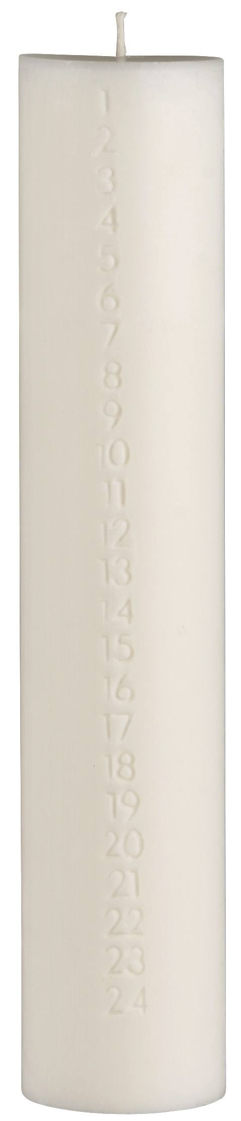 Date candle - Calendar candle - Stearin candle - Nordic White - 8
