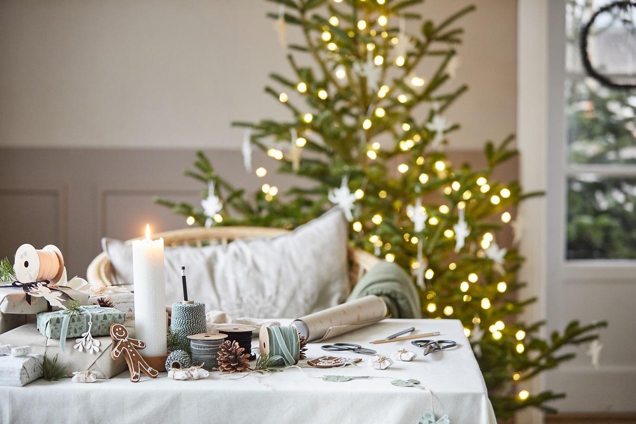 Date candle - Calendar candle - Stearin candle - Nordic White - 7