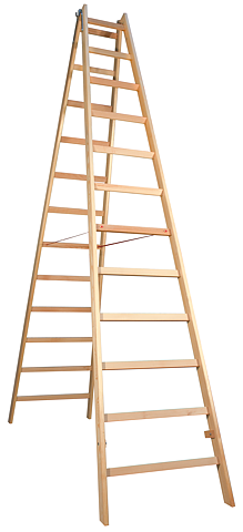 Laggo Trätrappstege 2x12steg, 3,17m