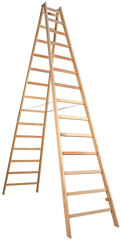 Laggo Trätrappstege 2x14steg, 3,67m