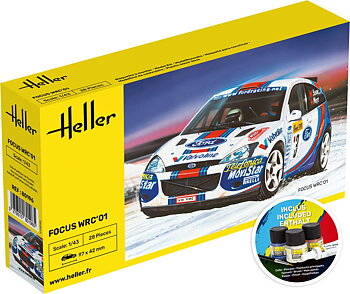 1/43 FOCUS WRC'01 COMPLETE w.  Glue, Paint,Brush