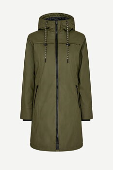 FREE/QUENT Water Repellent Rain Jacket Olive Night