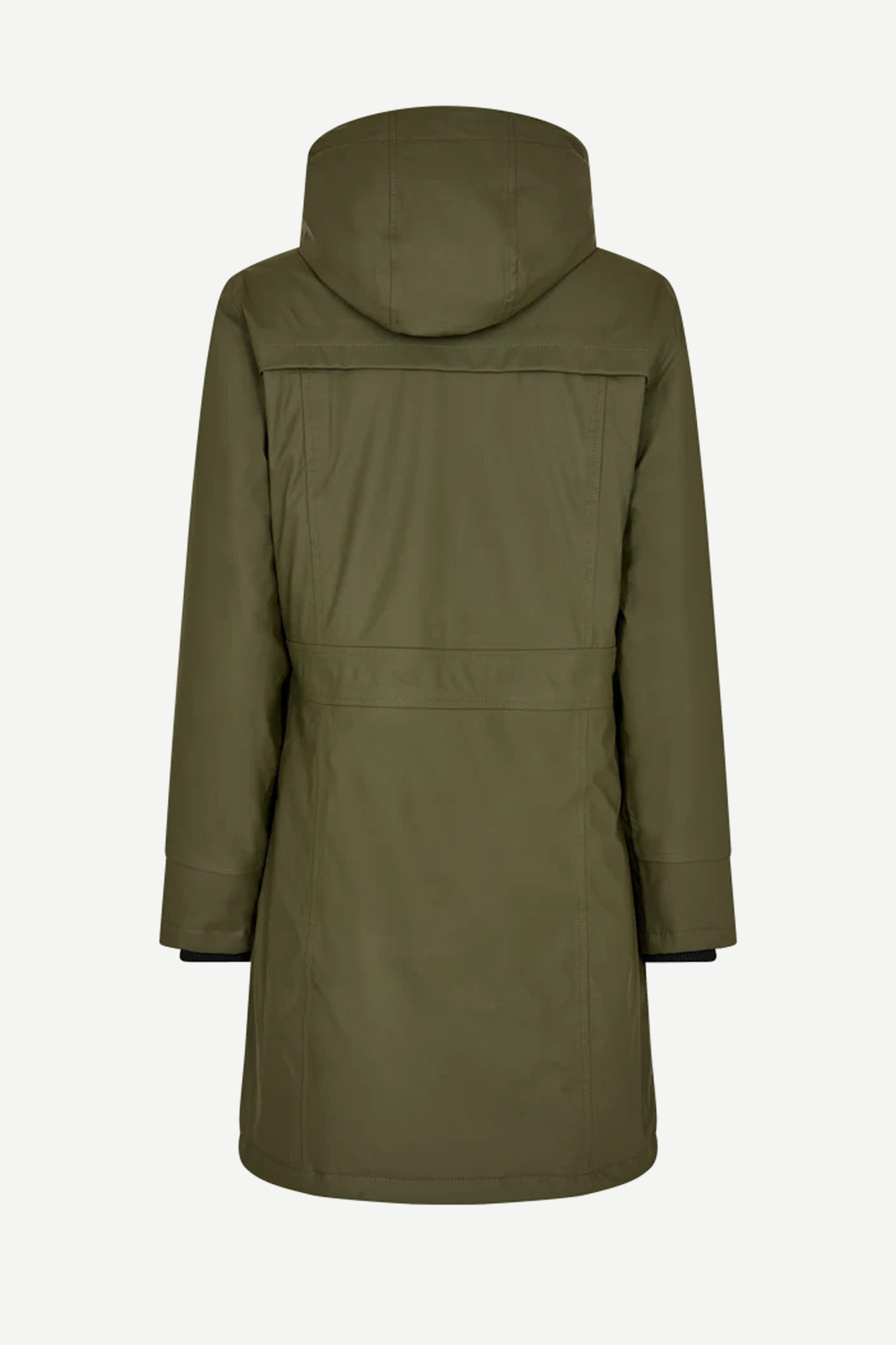 FREE/QUENT Water Repellent Rain Jacket Olive Night - 3