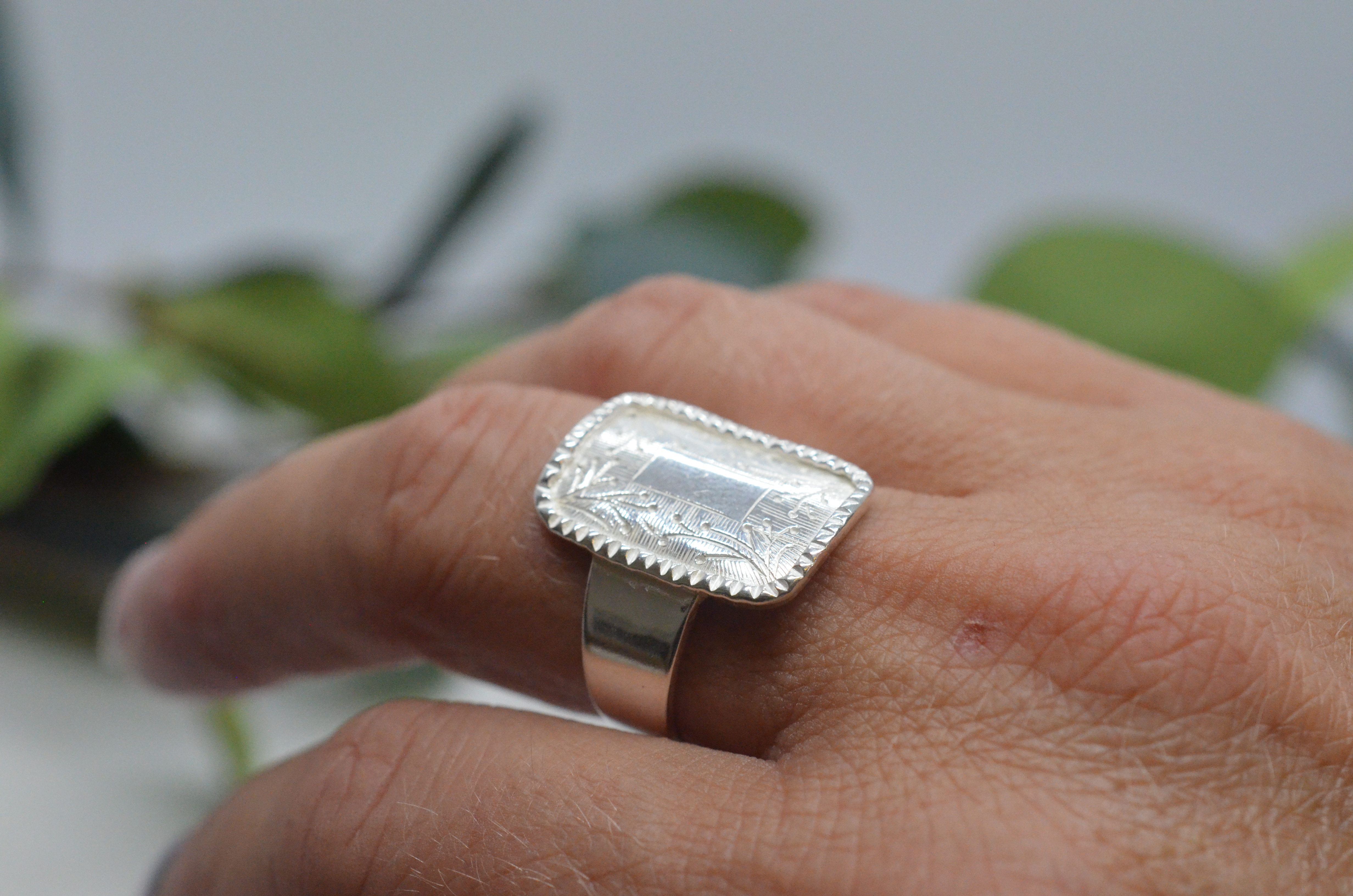 Vintage silver ring, Rut Skjutare  - 5