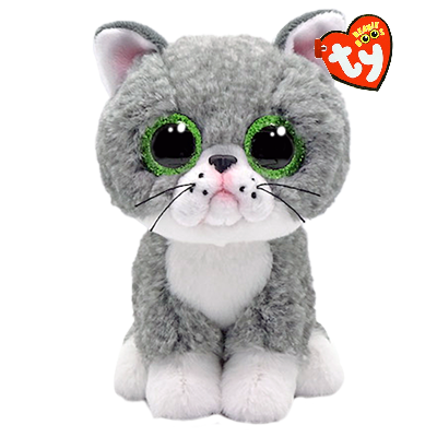TY Beanie Boos - FERGUS gray cat reg