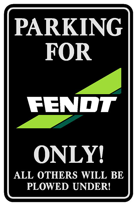 Metall Skylt Fendt