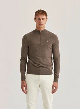 Morris - Merino John Zip - Brown