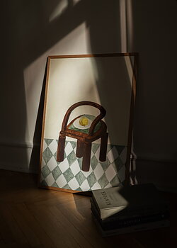 Poster Chair with Fruit 50x70 cm