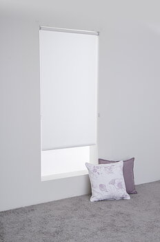 Rullgardin 120cm vit