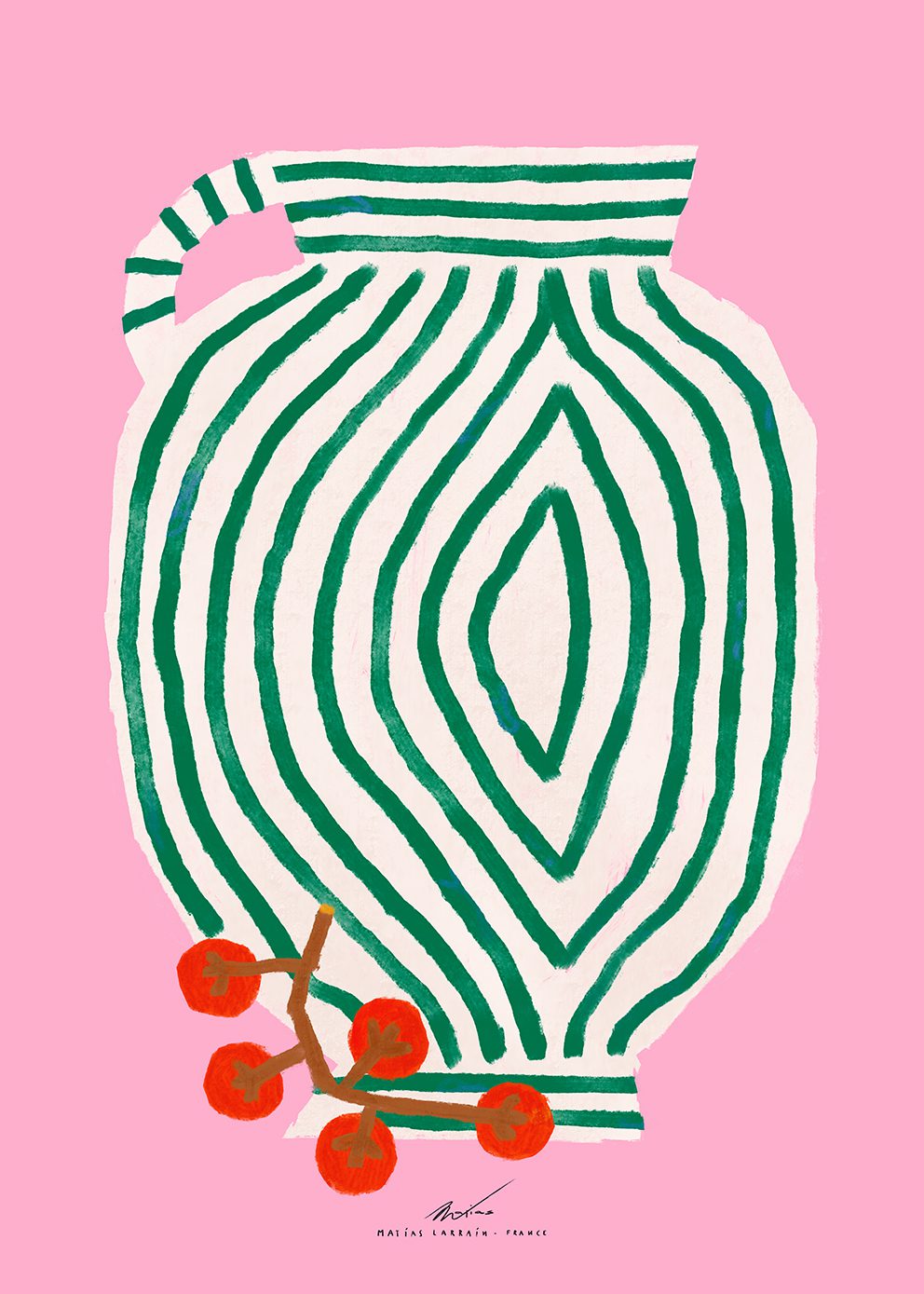 Poster Vase and Currants 30x40 cm