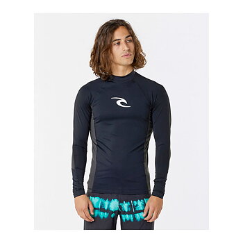Rip Curl rashguard waves upf perf  l/s black