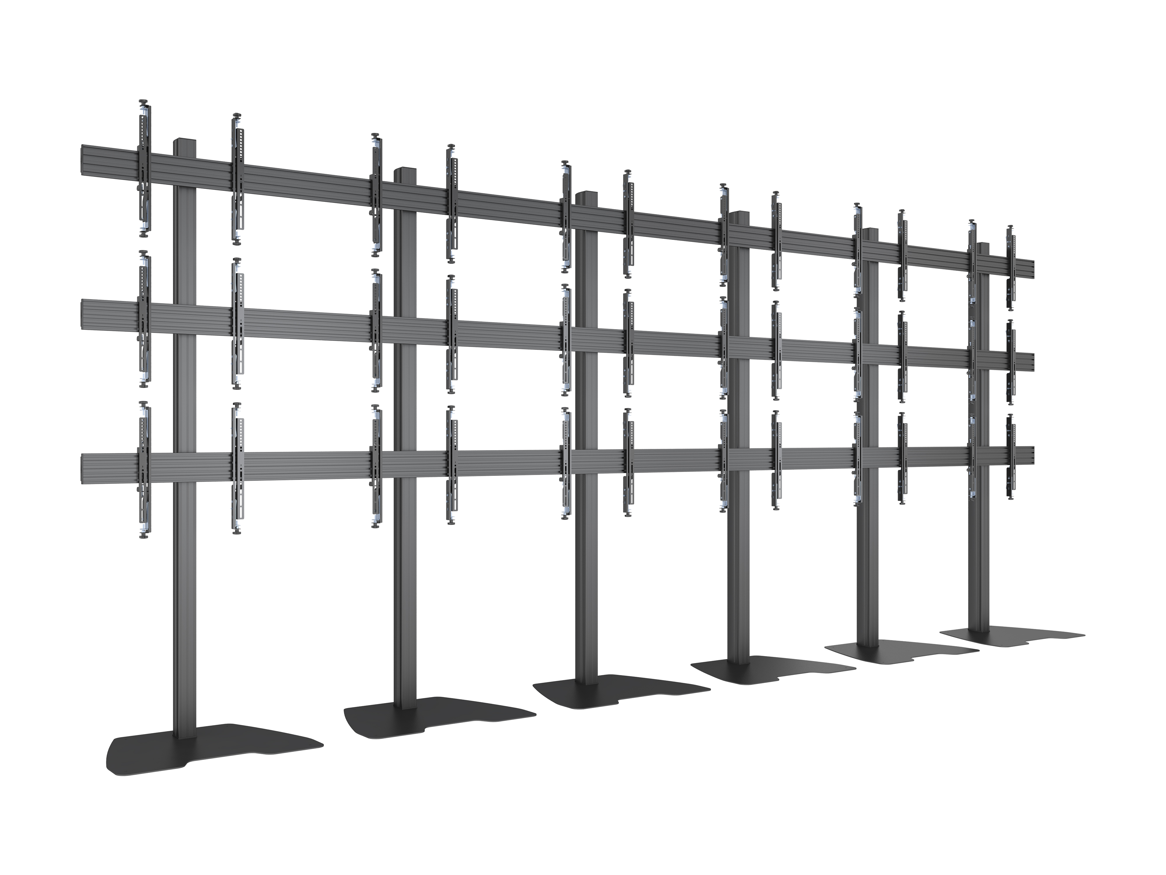 M Pro Series Video Wall Stand MBF6x3U 300 Micro Adjustable Multibrackets