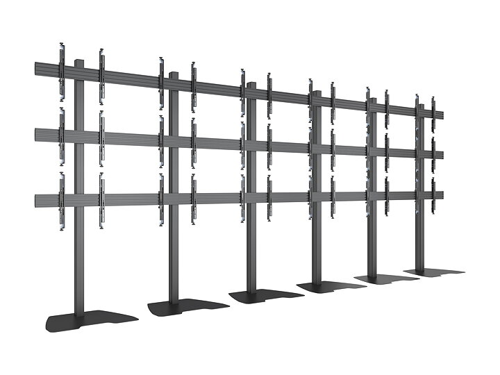M Pro Series Video Wall Stand MBF6x3U 300 Micro Adjustable