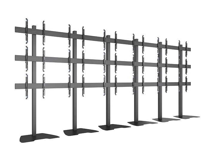 M Pro Series Video Wall Stand MBF6x3U 300 Micro Adjustable