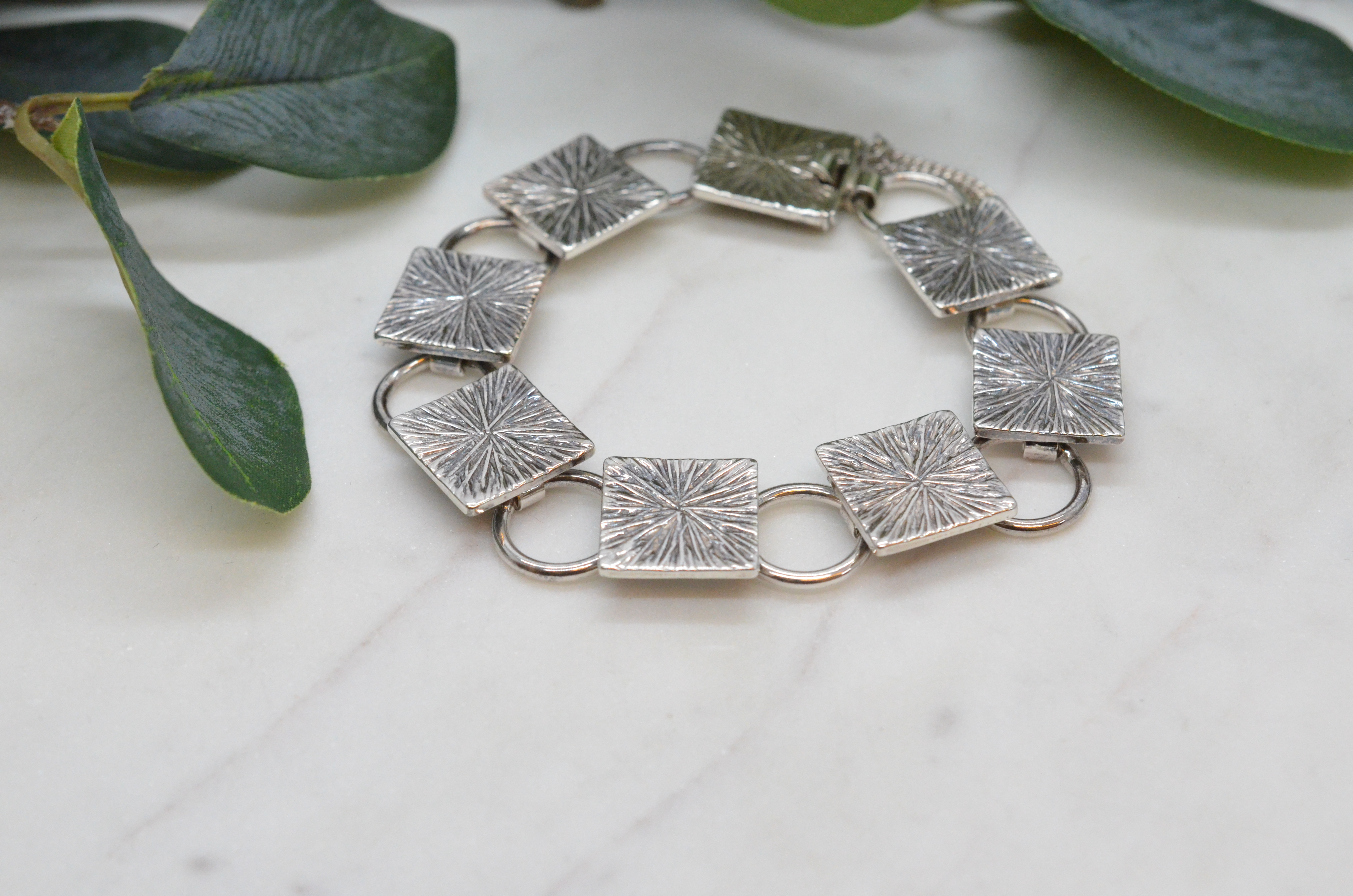 Vintage armband i silver, Victor Jansson 1970