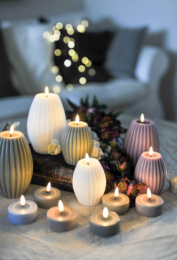 Deluxe Homeart - Large Tealights - 2-pack - Sand