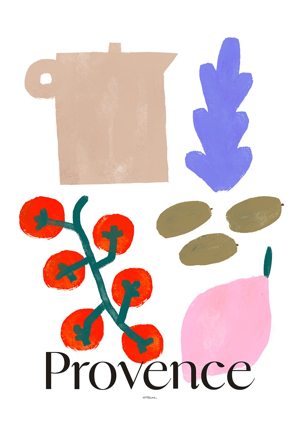 Poster Provence 30x40 cm