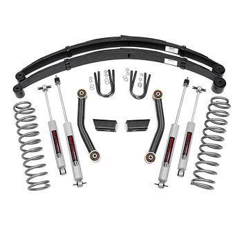 Rough Country 3" Suspension Kit with N3 Shocks - Jeep XJ