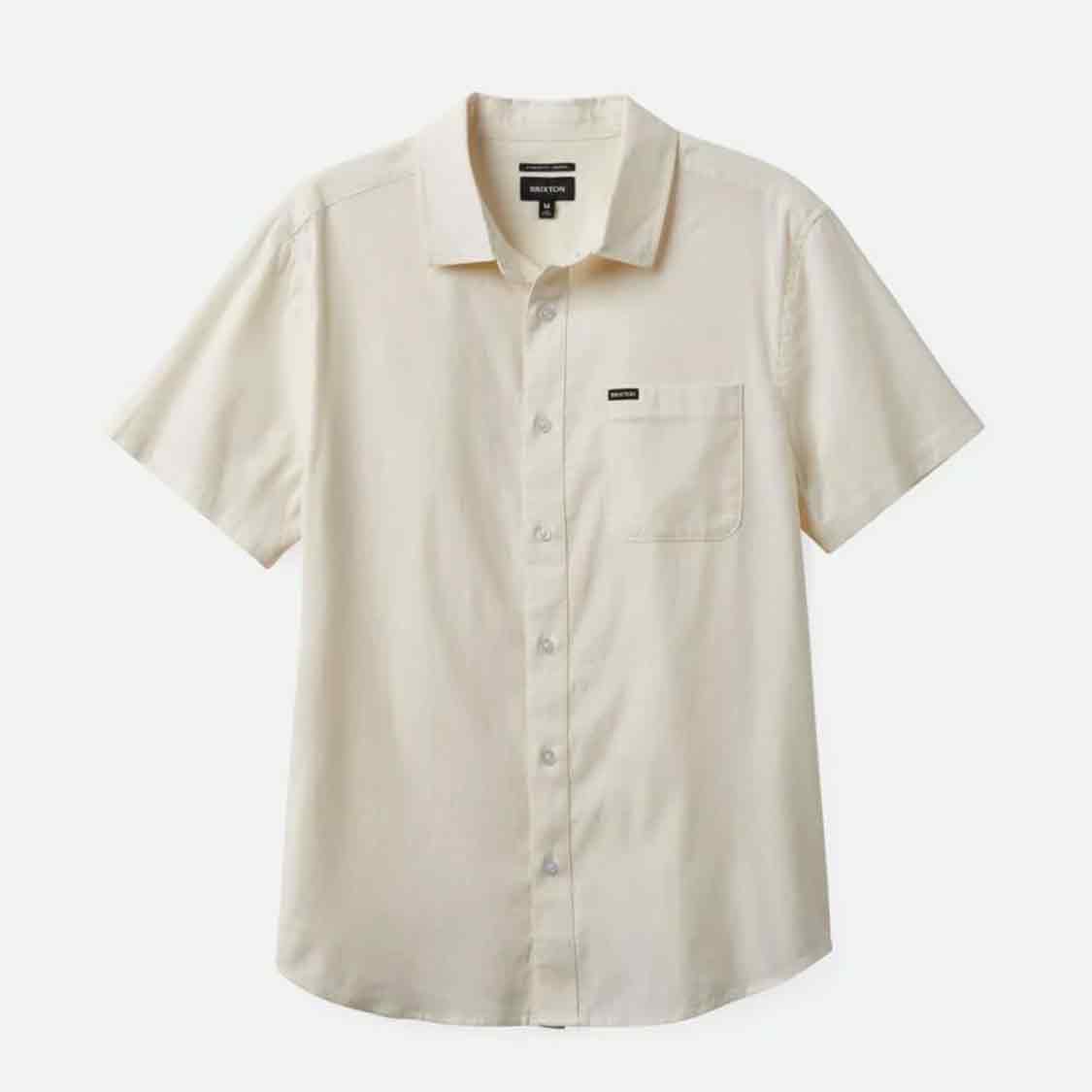 Brixton - Charter Oxford S/S WVN Off White - 4