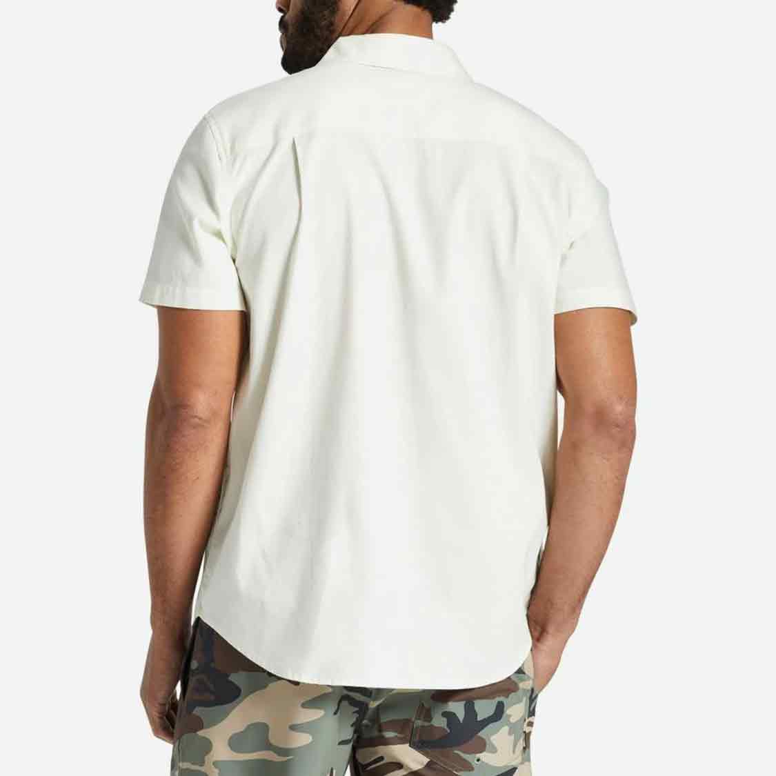 Brixton - Charter Oxford S/S WVN Off White - 2