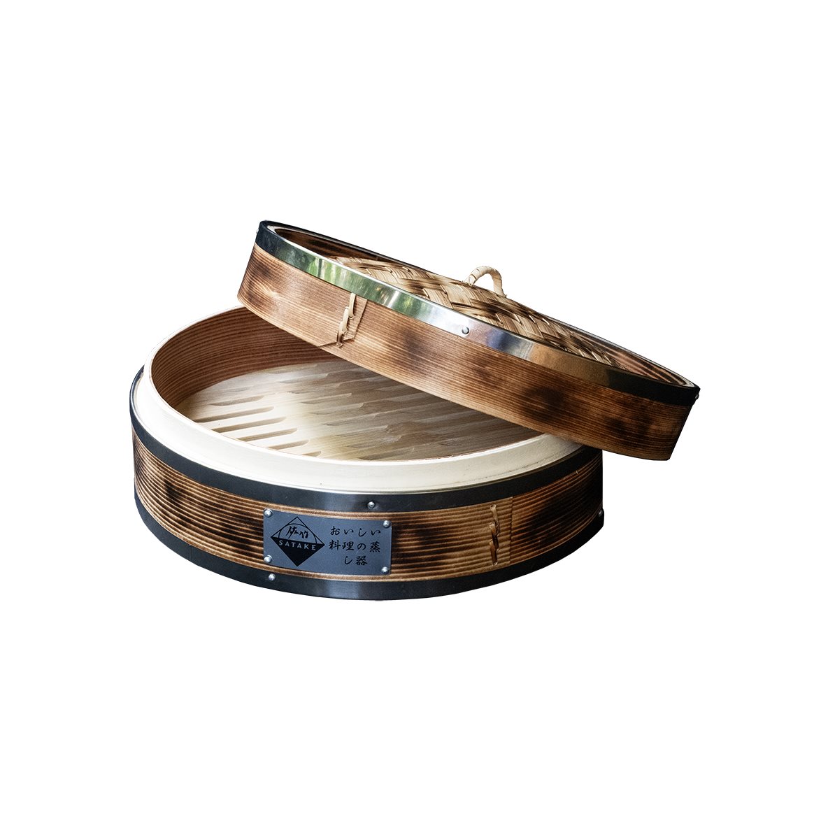 Sataké Ångkokare Bambu Metall 25 cm