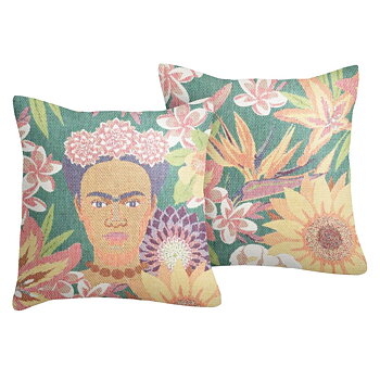 FLORES Kissenbezug Frida Kahlo