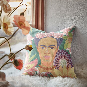 FLORES Kissenbezug Frida Kahlo