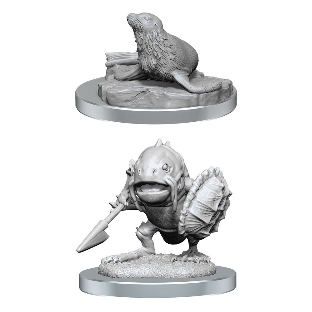 D&D Nolzur's Marvelous Unpainted Minis: Locathah & Seal