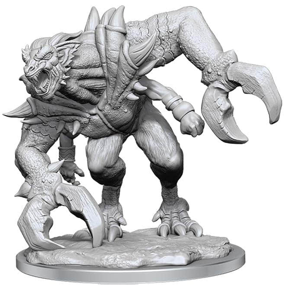 WizKids D&D Nolzur's Miniaturas Sin Pintar – Paladín Macho Medio Orco, Set De 2 Figuras Preimprimadas Para Pintar, Ideal Para Juegos De Rol