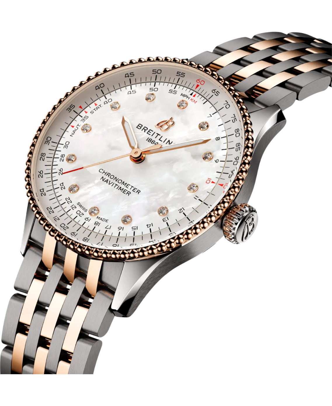 Breitling  U17327211A1U1 Navitimer Automatic 36 stål och 18 k rött guld profil