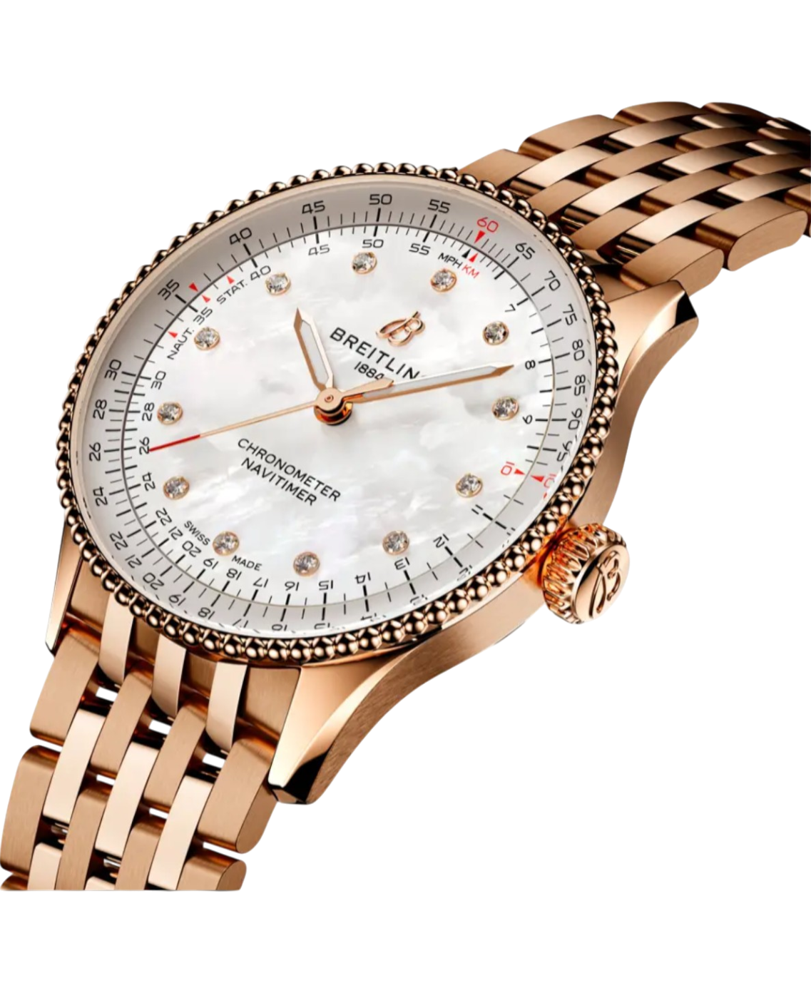 Breitling R17327211A1R1 Navitimer Automatic 36 18 k rött guld profil