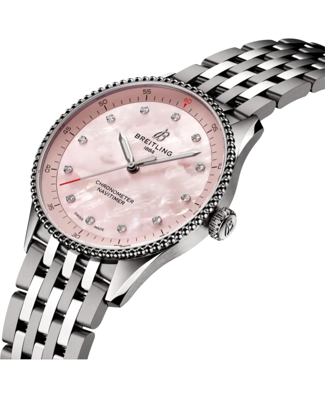Breitling A77320D91K1A1 Navitimer 32 rosa profil