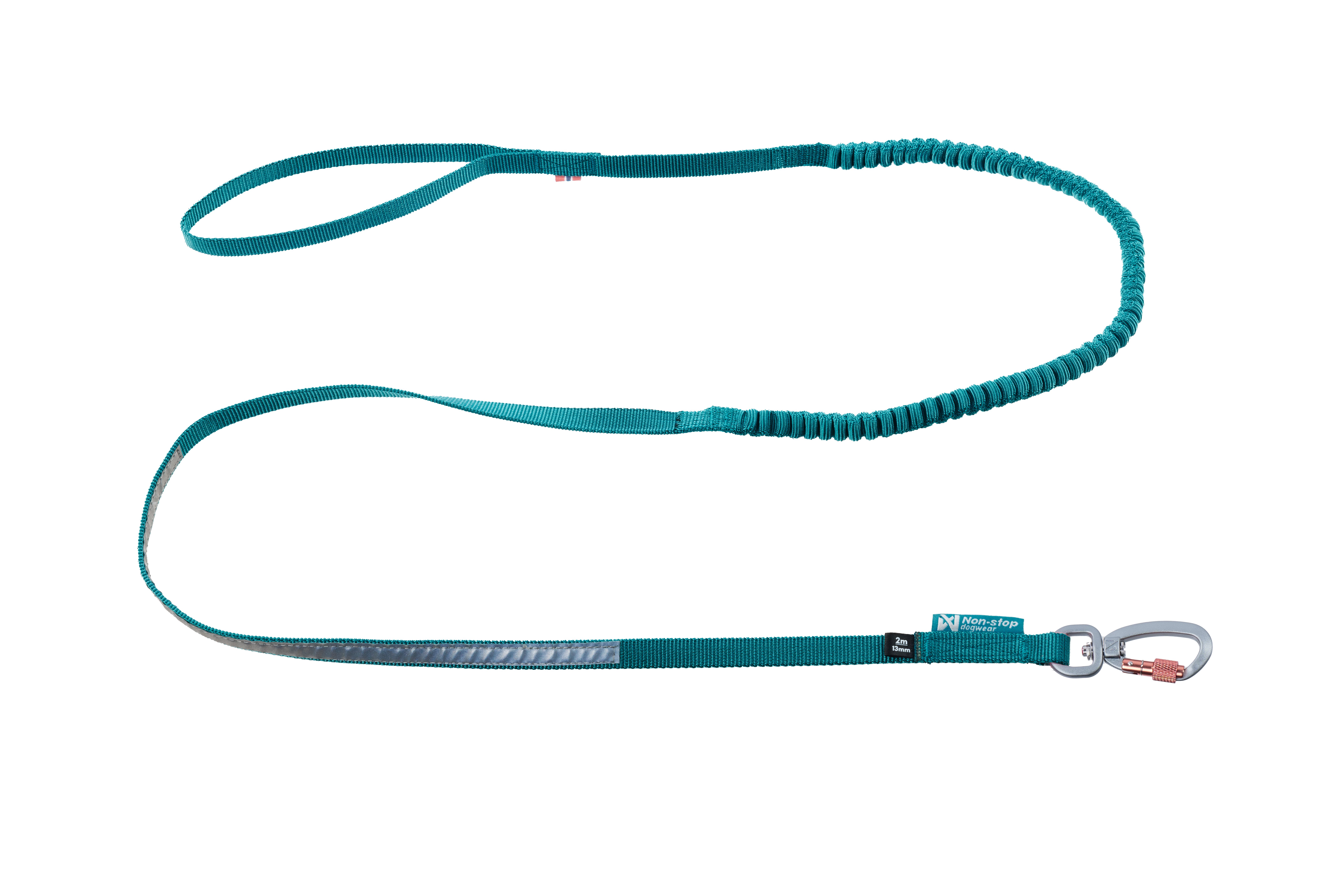 Non-stop Dogwear Touring Bungee Leash - Teal 