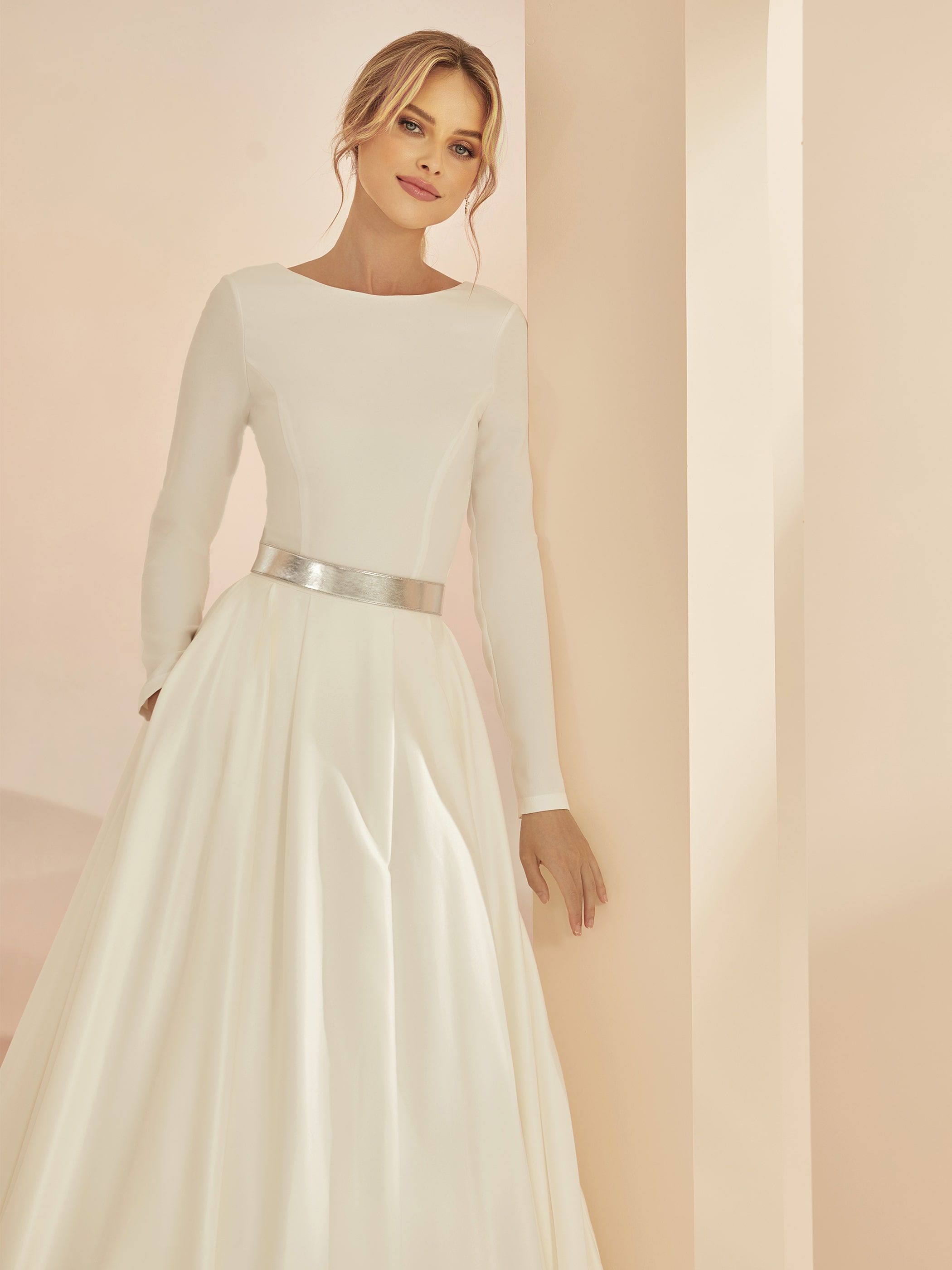 Överdel i georgette E351 Lagervara 