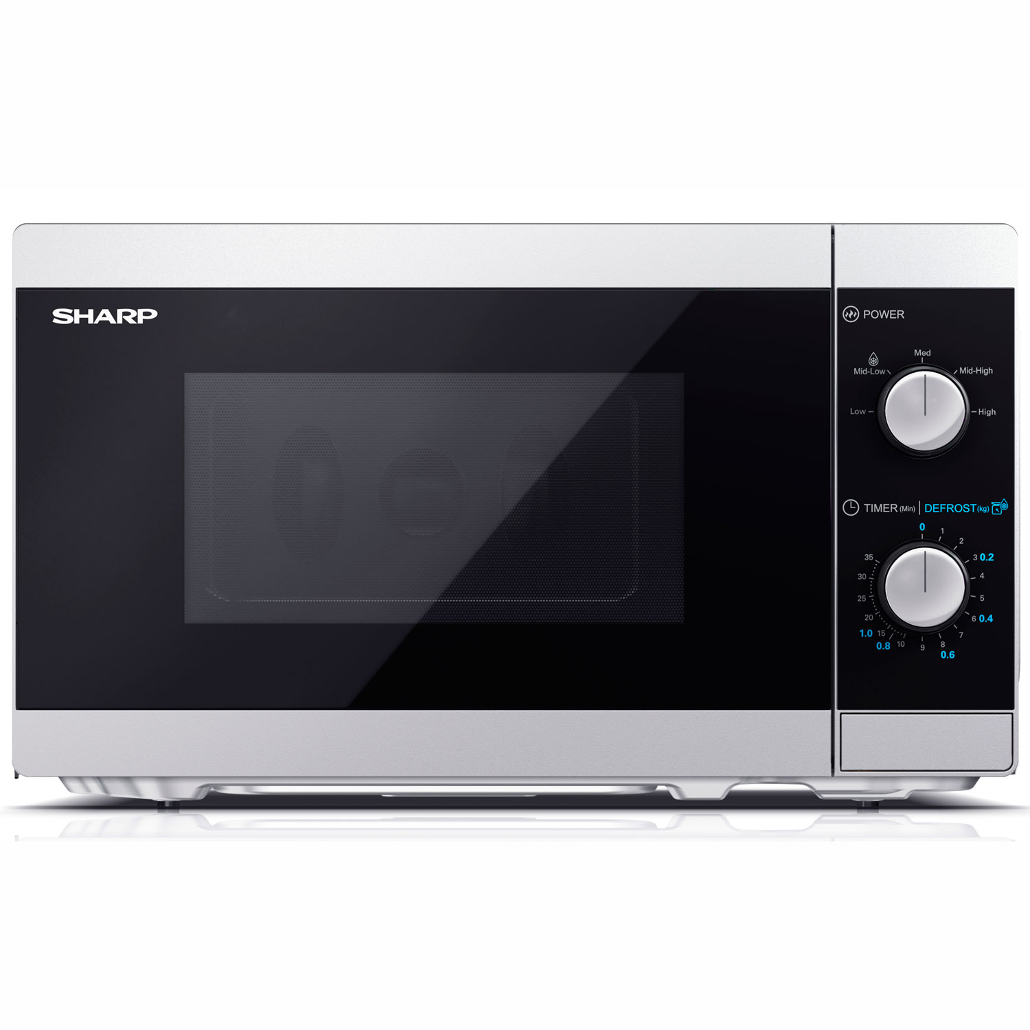 Microvågsugn 20l Mekanisk panel 800W Silver
