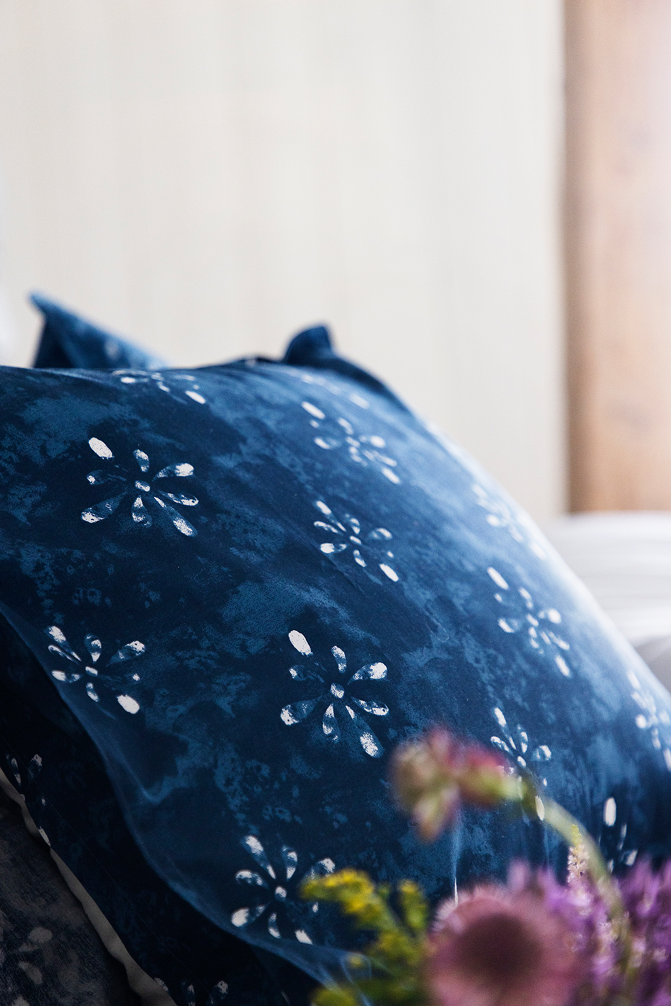 Pillow Case Watercolour 50*60 cm Navy - 6