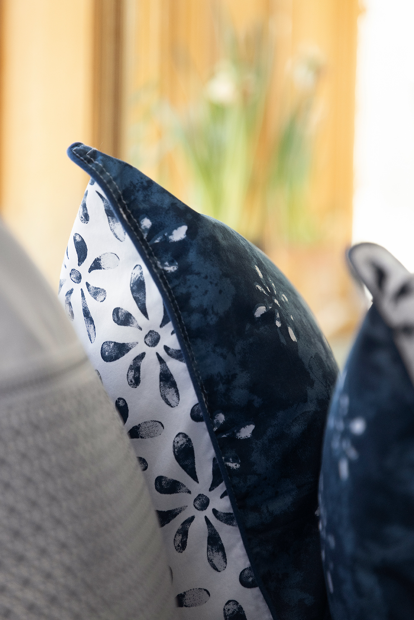 Pillow Case Watercolour 50*60 cm Navy - 2