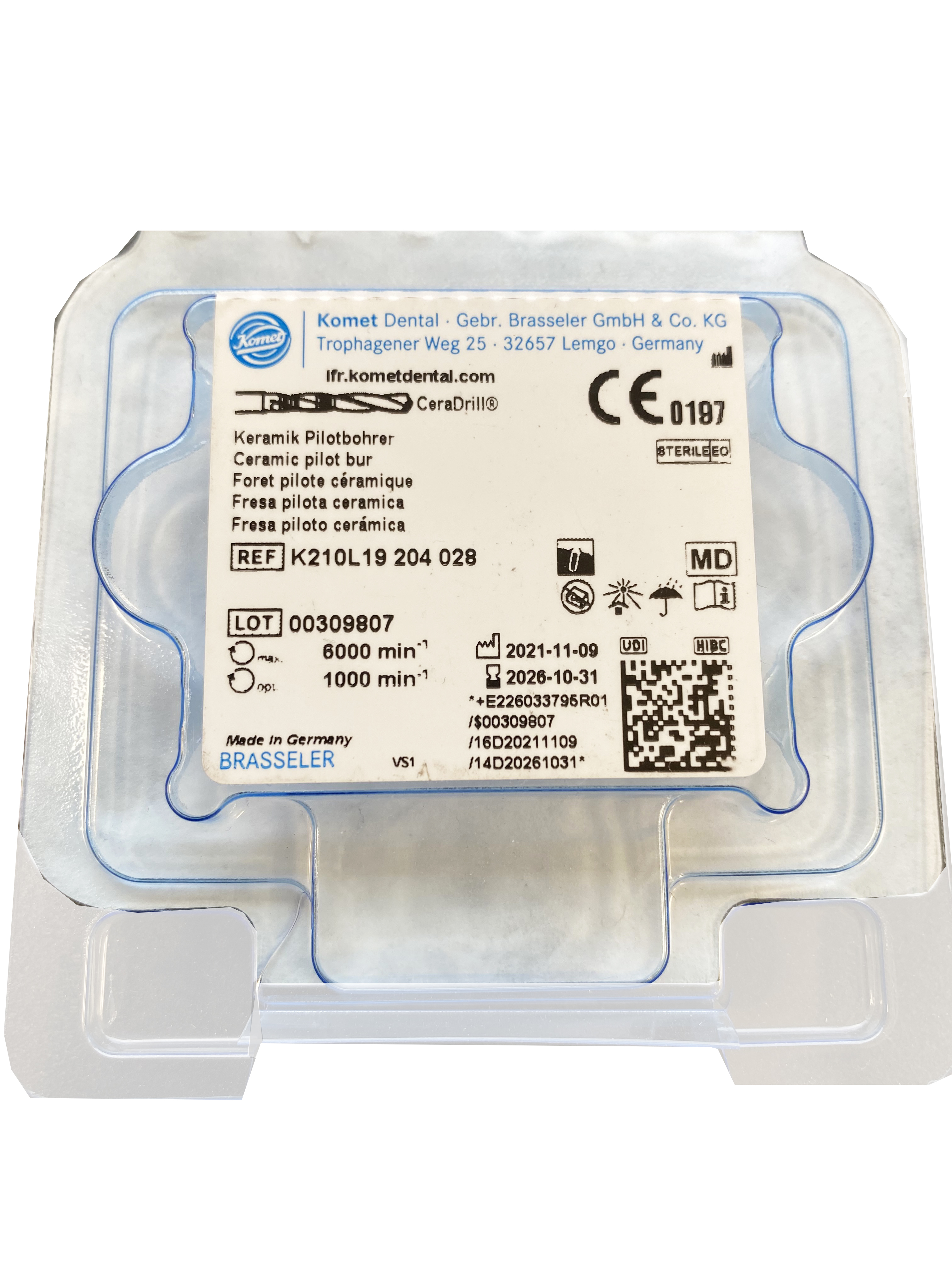 Komet® Ceradrill 0.35x20mm, 1st.
