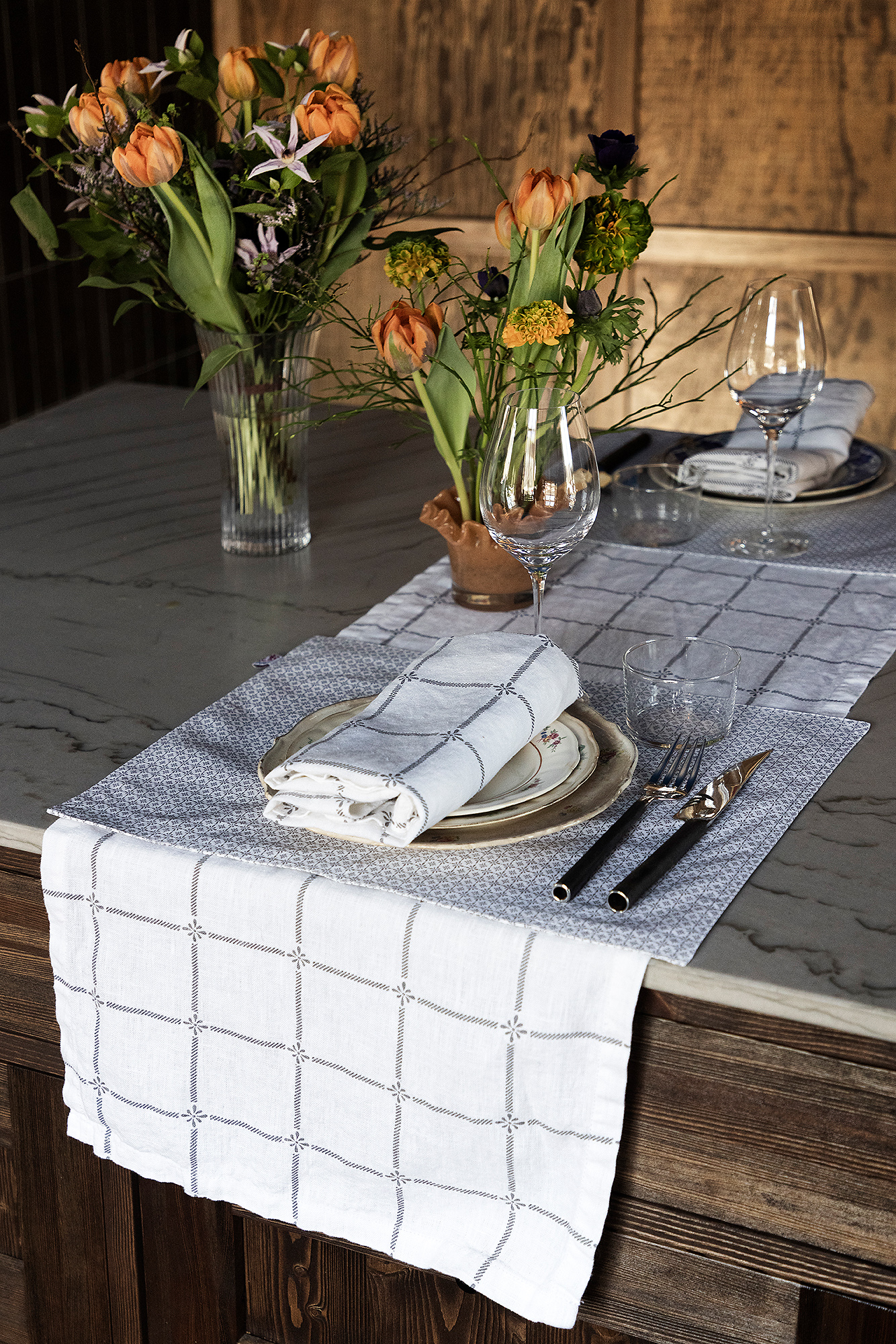 Linen Runner Classic Grey - 2